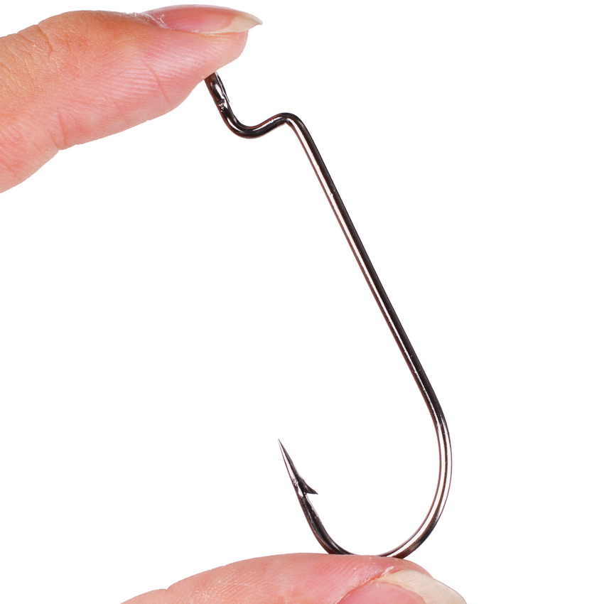 Fishing Hook Offset - 100 Cái/lốc Câu Cá Móc Thép