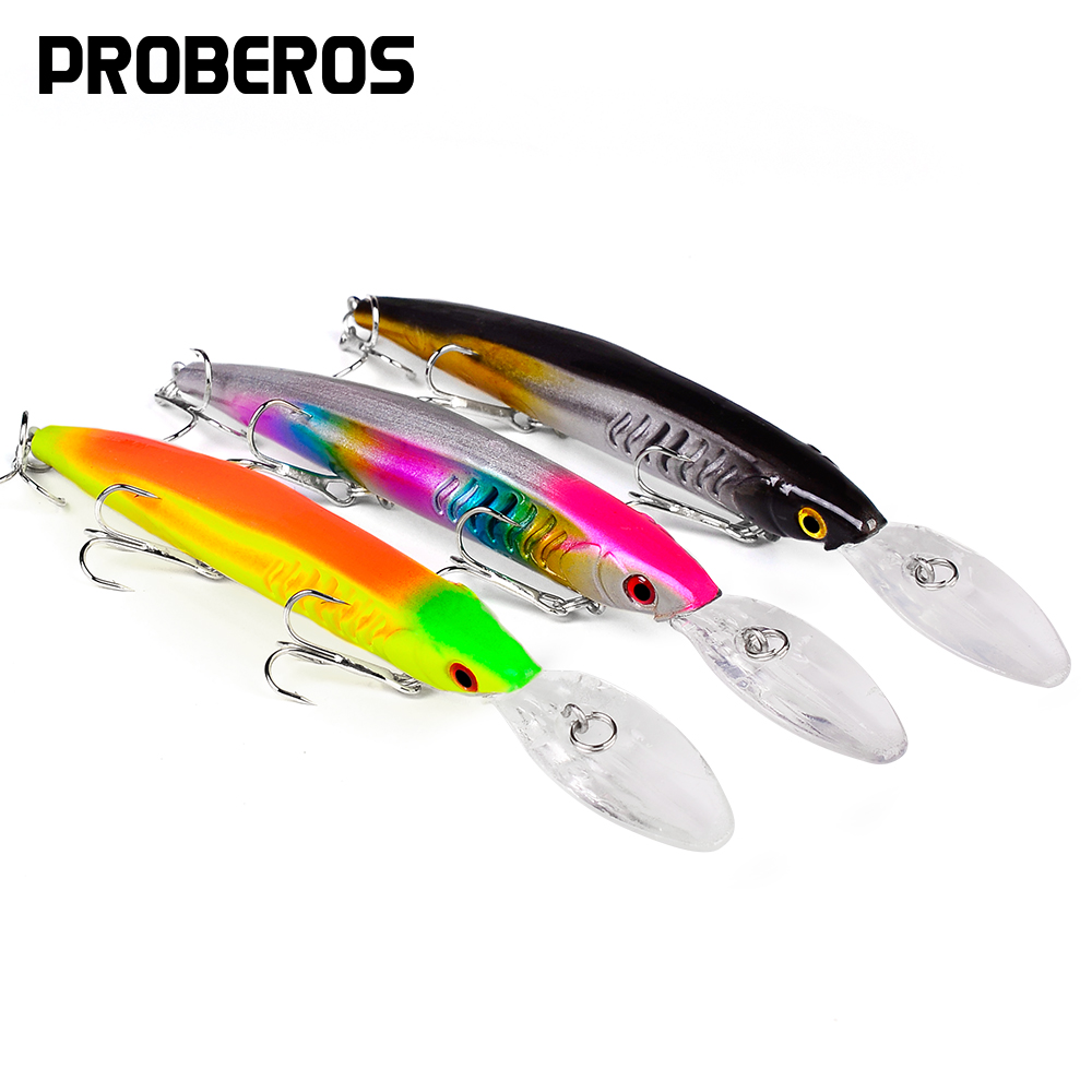 Fishing Hook Size - PROBEROS 15cm 12g Large Minnow Deep