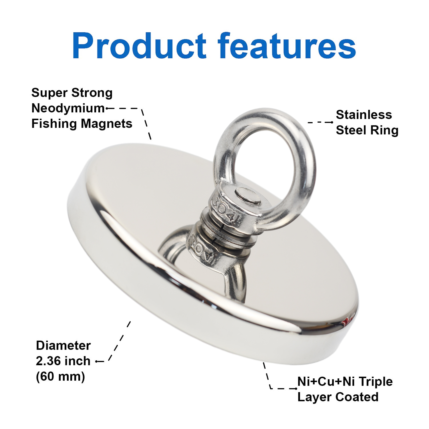 D90 Pull Max 350kg Super Stron - đánh giá và giá Fishing Hook Stainless Steel
