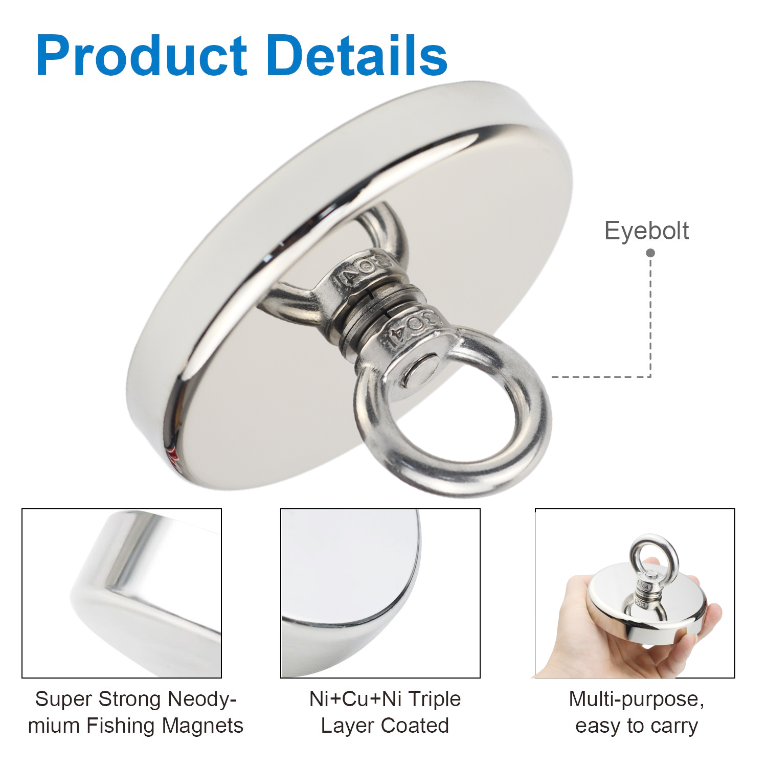 D90 Pull Max 350kg Super Stron - đánh giá và giá Fishing Hook Stainless Steel