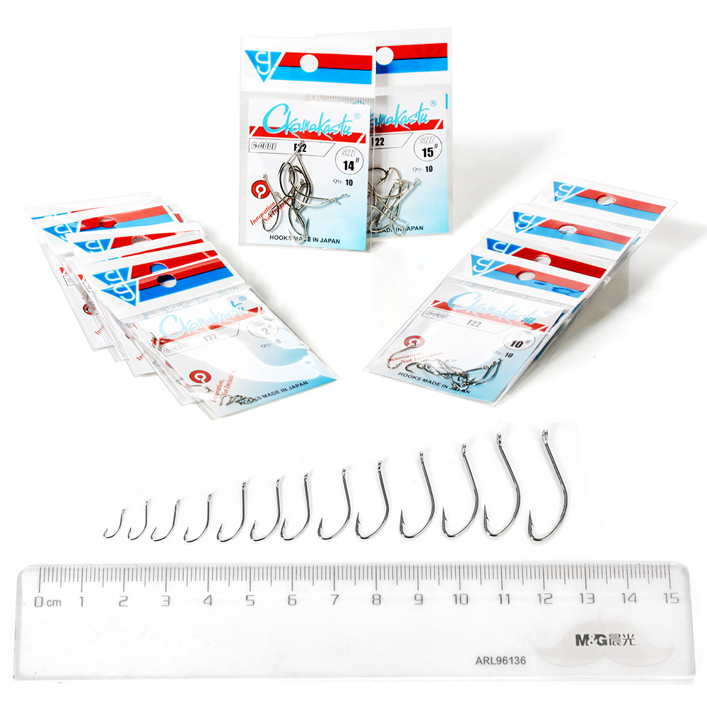 Ckamakastu F22 Trắng Nước Mặn  - đánh giá và giá Fishing Hook Offset
