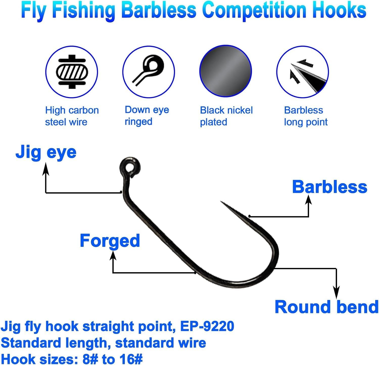 Aventik Eupheng 100PCS Competi - đánh giá và giá Fishing Hook Barbless