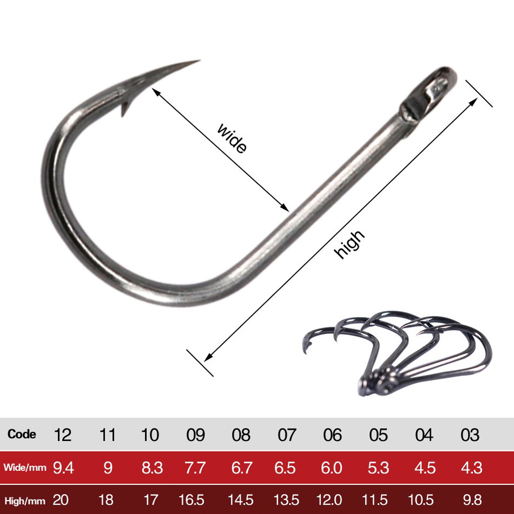100-400pc/Box 3#-12# Carp Fish - đánh giá và giá Fishing Hook Circle