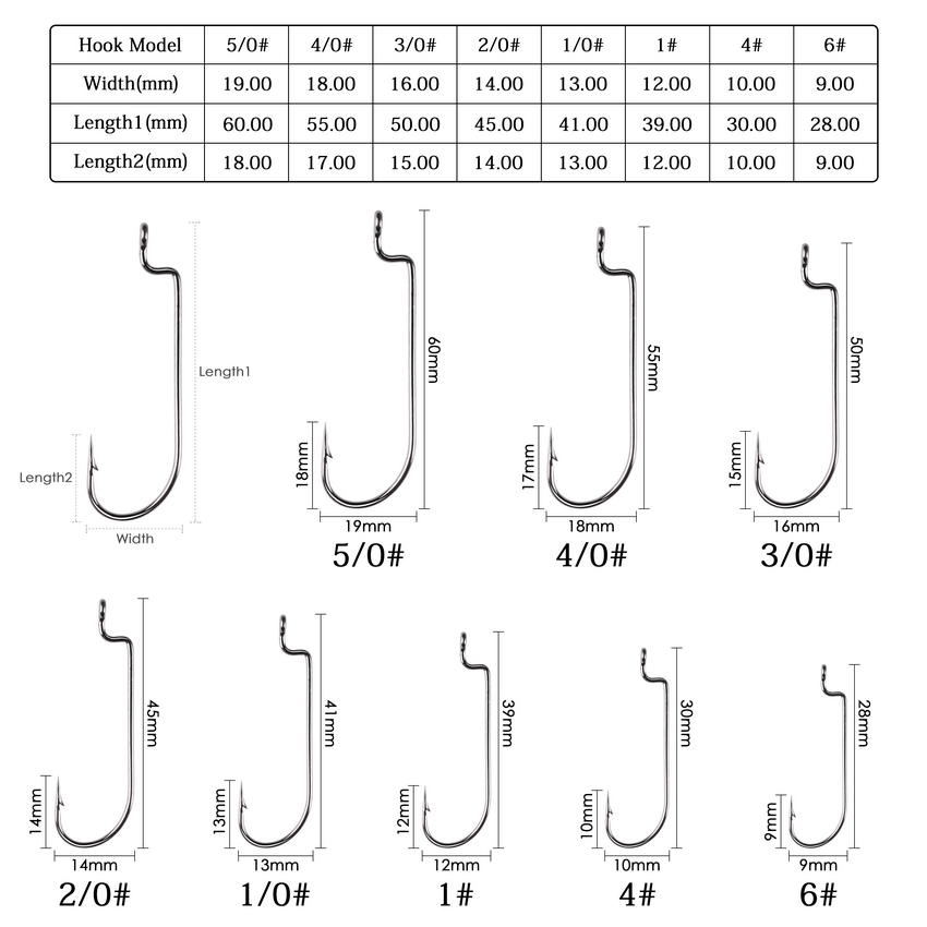 100 Cái/lốc Câu Cá Móc Thép Ca - đánh giá và giá Fishing Hook Offset