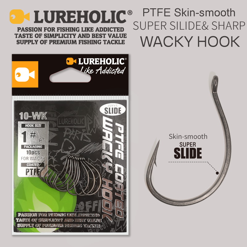 LUREHOLIC PTFE Super Slide Wac - đánh giá và giá Fishing Hook Offset