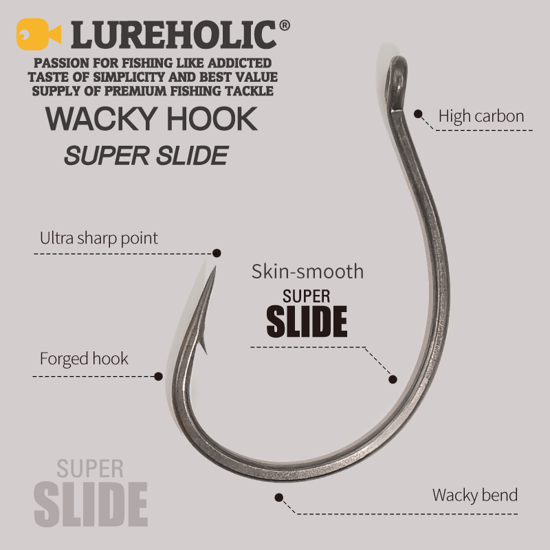 LUREHOLIC PTFE Super Slide Wac - đánh giá và giá Fishing Hook Offset
