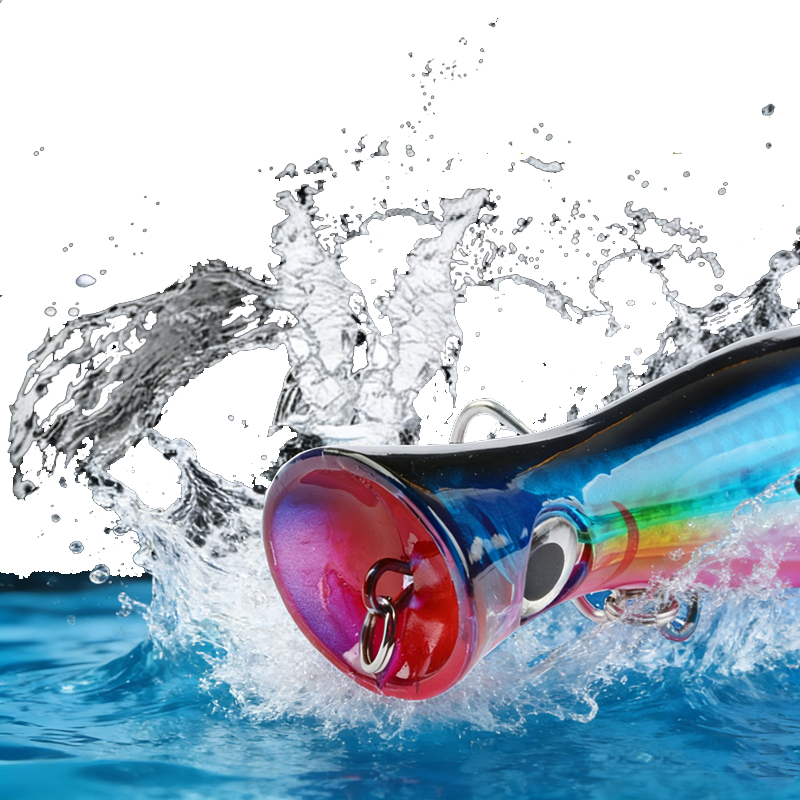 1pc 43g Big Popper Floating Wo - đánh giá và giá Fishing Hook Size