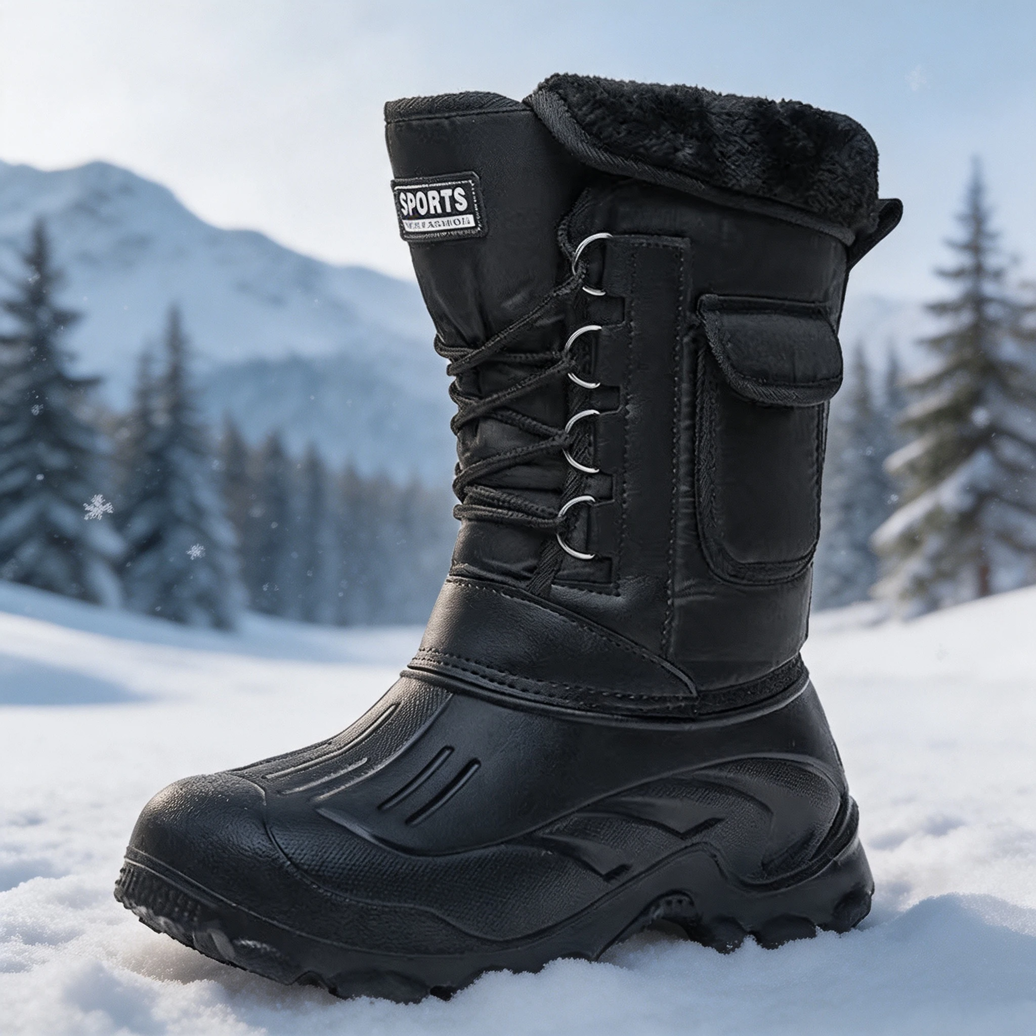 Men Winter Snow Boots Outdoor  - đánh giá và giá Fishing Hook