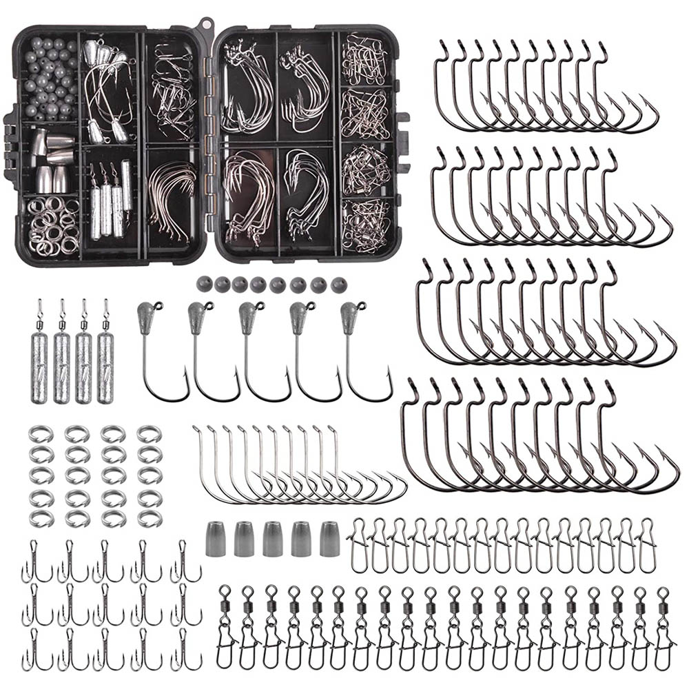 166PCS Fishing tackle box Incl - đánh giá và giá Fishing Hook Jig