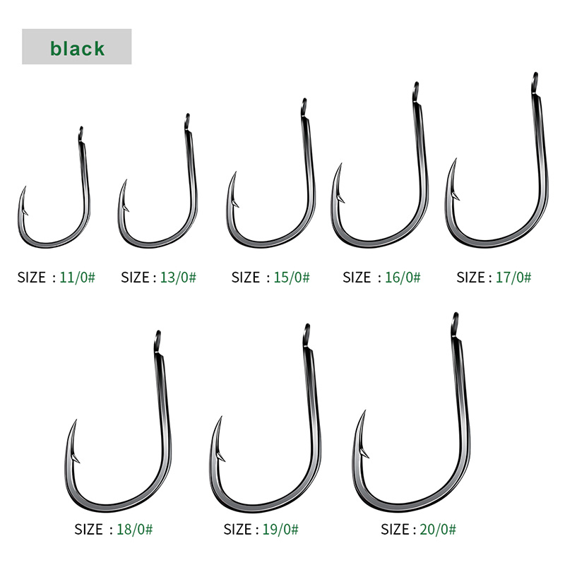 PROBEROS 30 Chiếc Thép Carbon  - đánh giá và giá Fishing Hook Offset