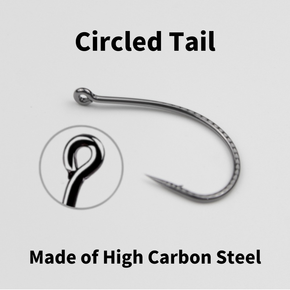 50pcs Wacky Hooks High Carbon  - đánh giá và giá Fishing Hook Barbless