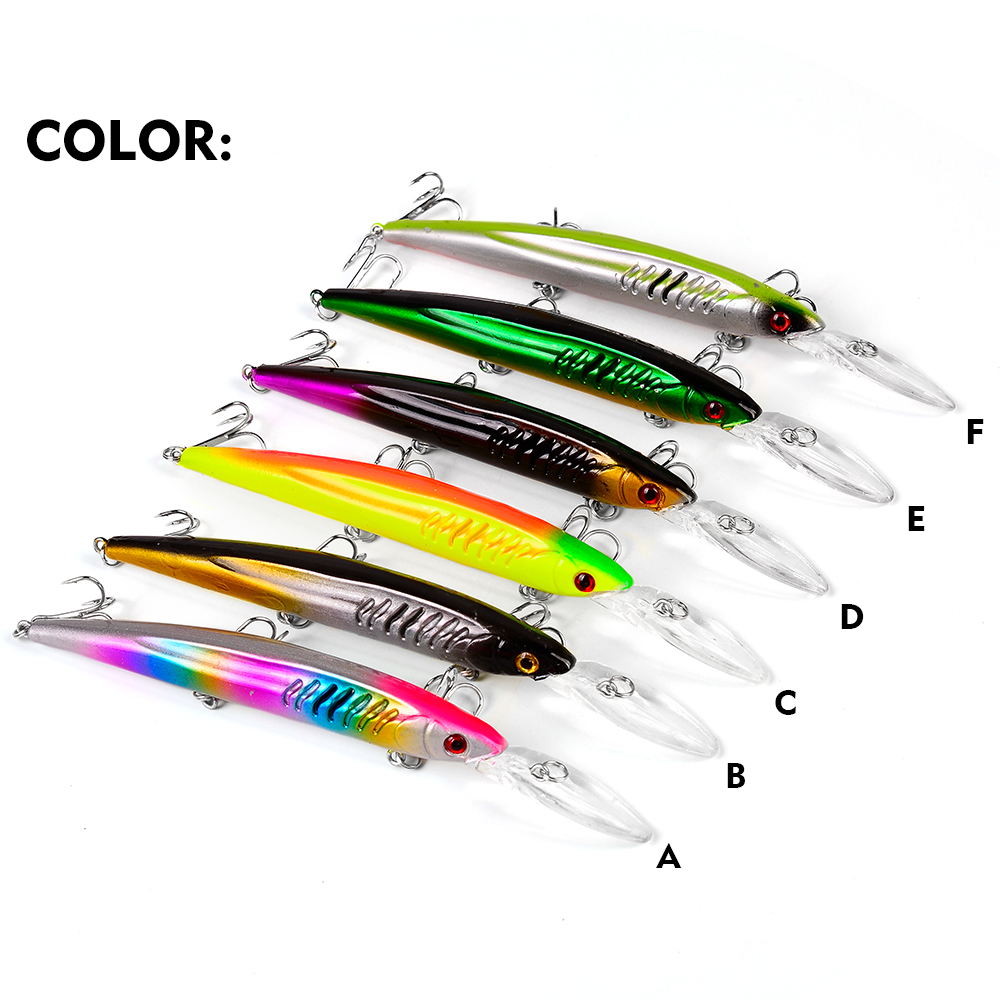 PROBEROS 15cm 12g Large Minnow - đánh giá và giá Fishing Hook Size