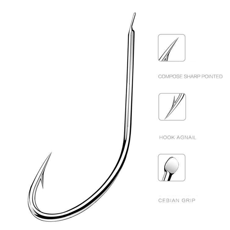 100pcs/box Iseama Circle Carp  - đánh giá và giá Fishing Hook Circle