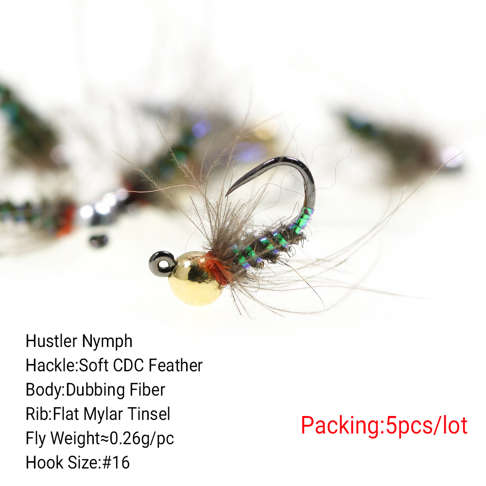 ICERIO Hustler Nymph Fly Tungs - đánh giá và giá Fishing Hook Size